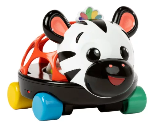 Bright Starts Oball Autó és csörgő 2in1 #Curious Car #Zen zebra #16772-6