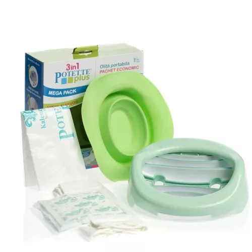 Potette Plus Utazó bili 3in1 szett #Green új
