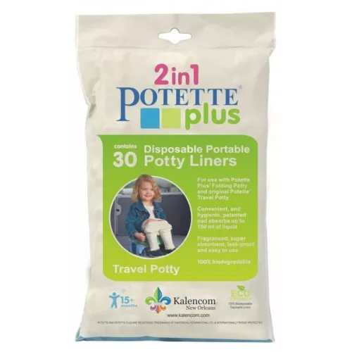 Potette Plus Biológiailag lebomló eldobható zacskók a Potette Plus hordozható bilihez - 30db