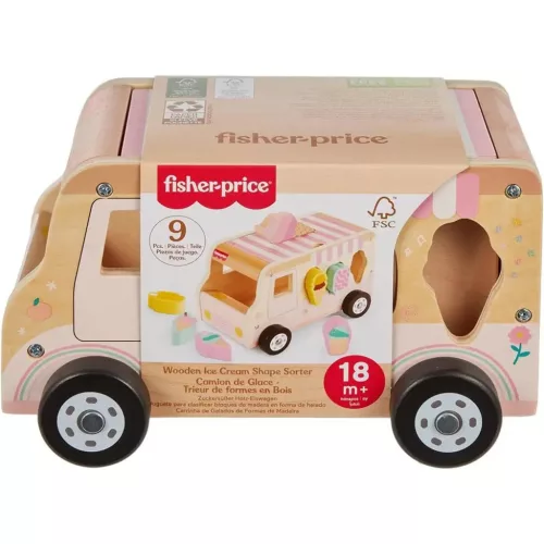 Fisher-Price Wood Fa Fagyikocsi formaválogató #HXT86