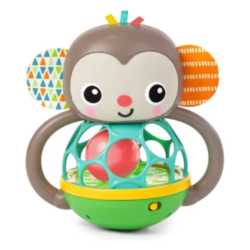 Bright Starts OBALL Grab and Giggle Monkey™ multiszenzoros játék, 6 hónapos kortól #16779-6
