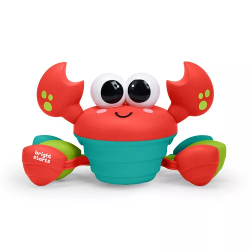 Bright STARTS Zenei és Multiszenzoros Játék Rockin' Crawling Crab™ - Piros, 6 hónapos kortól #17635-010