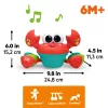 Bright STARTS Zenei és Multiszenzoros Játék Rockin' Crawling Crab™ - Piros, 6 hónapos kortól #17635-010