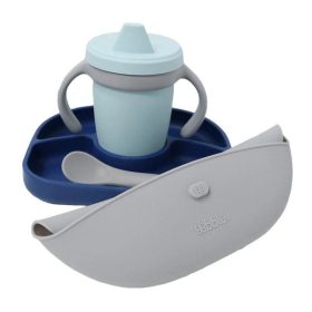 Bblüv Set etetési szett szilikon 4db-os Navy #BBL-B0190-N