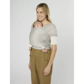   Ergobaby Aura Sustainable Knit hordozókendő - Grey Stripes #WLASKGRYSTP