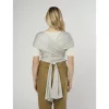Ergobaby Aura Sustainable Knit hordozókendő - Grey Stripes #WLASKGRYSTP