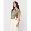 Ergobaby Aura Sustainable Knit hordozókendő - Olive Diamonds #WLAOLVDIA