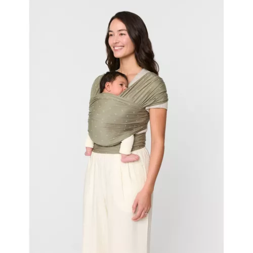 Ergobaby Aura Sustainable Knit hordozókendő - Olive Diamonds #WLAOLVDIA