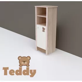 Todi Teddy 1 ajtós polcos nyitott keskeny szekrény