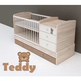 Todi Teddy kombi pelenkázós babaágy 70x120