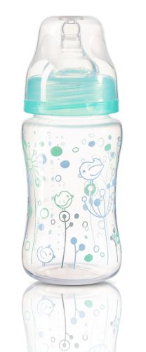Babyono cumisüveg szélesnyakú anti-colic #240ml #türkiz #403-406212