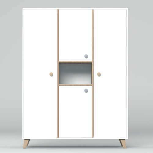 Faktum Colette Fehér 3 osztású szekrény #22280125