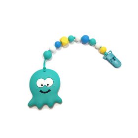 ZelBa Babralánc rágóka 3in1 #türkiz polip