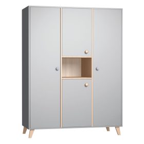 Faktum Colette Szürke 3 osztású szekrény #22280800