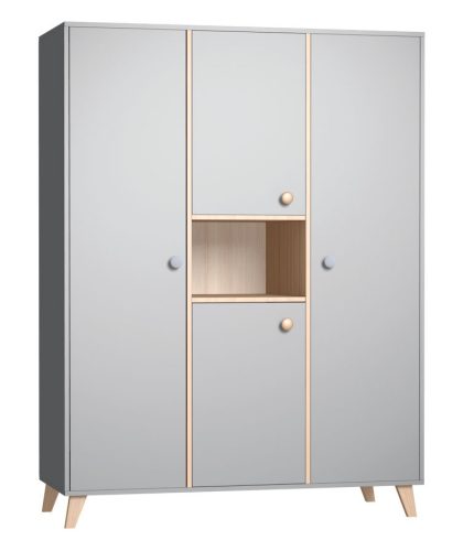 Faktum Colette Szürke 3 osztású szekrény #22280800