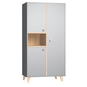 Faktum Colette Szürke 2 osztású szekrény #22290800