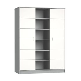 Faktum Alda Selyemszürke 3 osztású szekrény #12132111