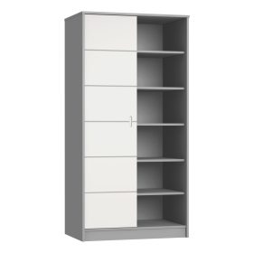 Faktum Alda Selyemszürke 2 osztású szekrény #12122111