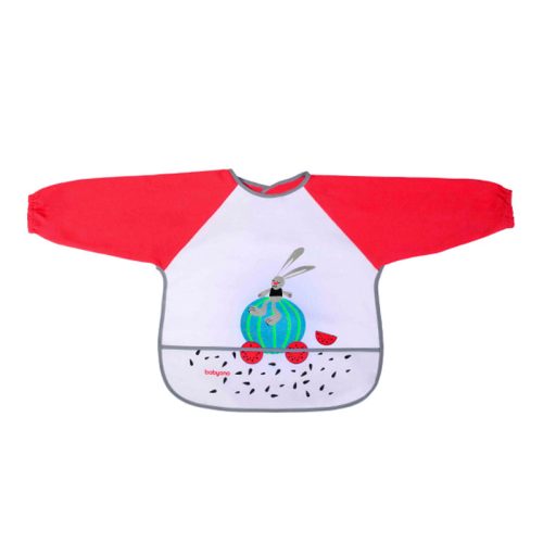 Babyono előke hosszú ujjas #24hó #szürke-dinnyés #837-407295