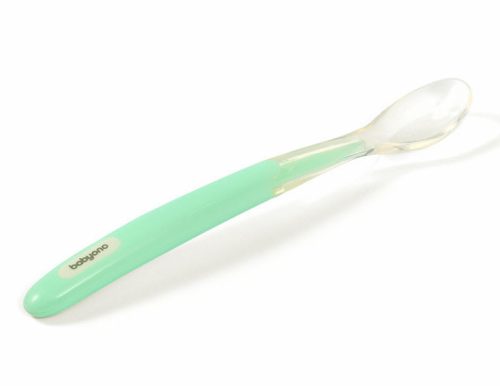Babyono Etetőkanál puha szilikon #menta #1069-407912