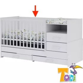Todi White Bunny Oldalrács kombi pelenkázós kiságyhoz