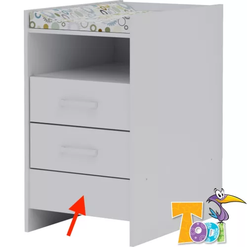Todi White Bunny Magasító a kombiágy pelenkázórésze alá