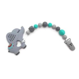ZelBa Babralánc rágóka 3in1 #szürke elefánt