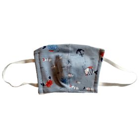   Wikids Higiéniai maszk #Gyermek #3-6 év #kék halacskás KIFUTÓ