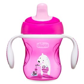   Chicco Itatópohár Training TPE csőrös #6h #pink jegesmedve #CH00692110-070008