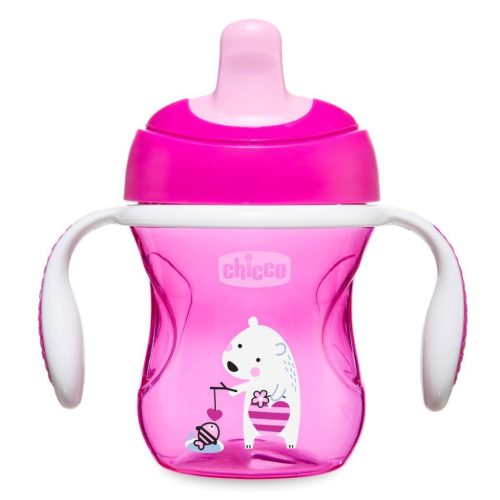 Chicco Itatópohár Training TPE csőrös #6h #pink jegesmedve #CH00692110-070008