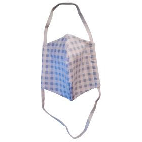   Kikkaboo felnőtt egészségügyi maszk pamut #kék kockás #911022