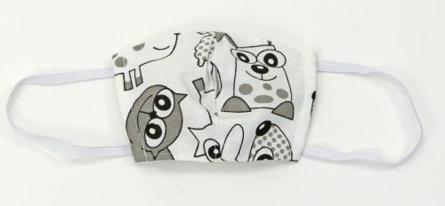 Wikids Higiéniai maszk #Gyermek #3-6 év #szürke kutyás cicás KIFUTÓ