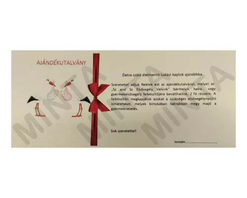 Babaelsősegély Ajándékutalvány