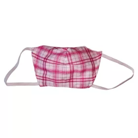   Wikids Higiéniai maszk #Junior 1 #6-10 év #pink kockás KIFUTÓ