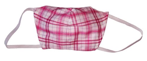 Wikids Higiéniai maszk #Junior 1 #6-10 év #pink kockás KIFUTÓ