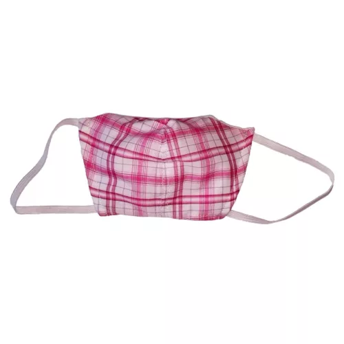 Wikids Higiéniai maszk #Junior 1 #6-10 év #pink kockás KIFUTÓ