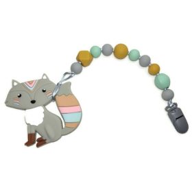 ZelBa Babralánc rágóka 3in1 #szürke indián róka