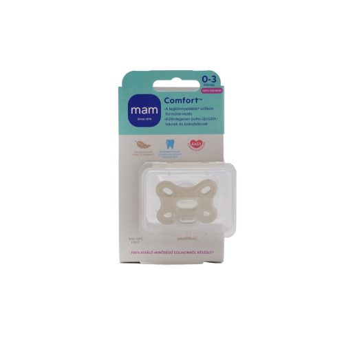 MAM Comfort szilikon játszócumi puha #0-3h #bézs #853937 2025