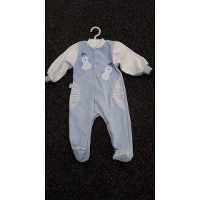   Leopoldi Rugi hosszú ujjú #plüss #74 #fehér-kék csíkos sapkás pingvinek #112485