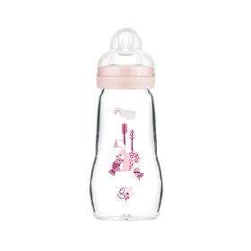   Mam üveg Cumisüveg #260ml #Rózsaszín mókus-madár #692956