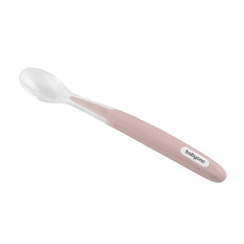 Babyono Etetőkanál puha szilikon #púder #1069-407912