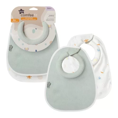 Tommee Tippee Comfeefit Újszülött előke #2db #menta #46353060-635303