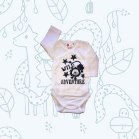   Leopoldi Body hosszú ujjú #réklis #filmnyomott #62 #fehér sötétkék #Wild Adventure #110979