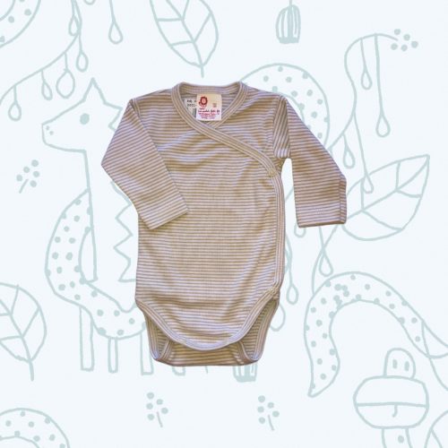 Leopoldi Body hosszú ujjú #réklis #56 #bézs csíkos #107030