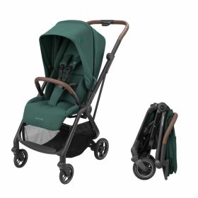   Maxi-Cosi Leona Essential Green babakocsi Oria Essential Grey mózeskosárral