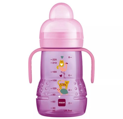 Mam Trainer tanulópohár #220ml #Rózsaszín állatos #320842