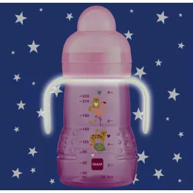   Mam Trainer Night tanulópohár #220ml #Rózsaszín állatos #810756