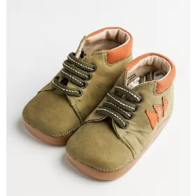   Falcon Elsőlépés cipő fűzős 18 khaki 3db narancs nyíl khaki fehér fűző