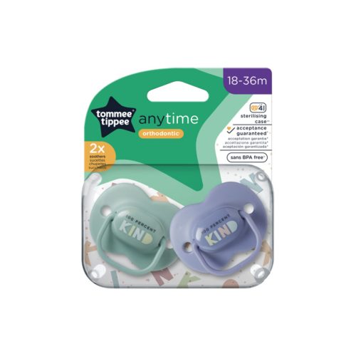 Tommee Tippee Anytime játszócumi #18-36hó #2db #KIND kék-zöld #43348694-334862