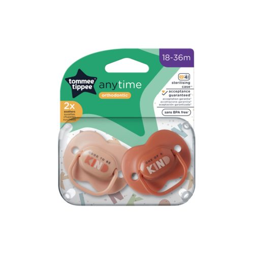 Tommee Tippee Anytime játszócumi #18-36hó #2db #KIND karamell-bézs #43348694-334862